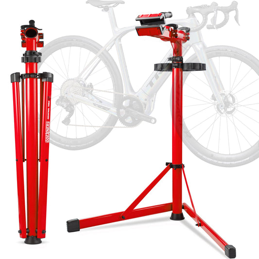 Keoslpy Upgraded Bike Repair Stand Max 176 lbs, Heavy Duty Bicycle Repair Stand, Portable Aluminum Bicycle Stand Manintenance Workstand for Any Bike, Heavy E-Bike, Mountain Bike and Road Bike