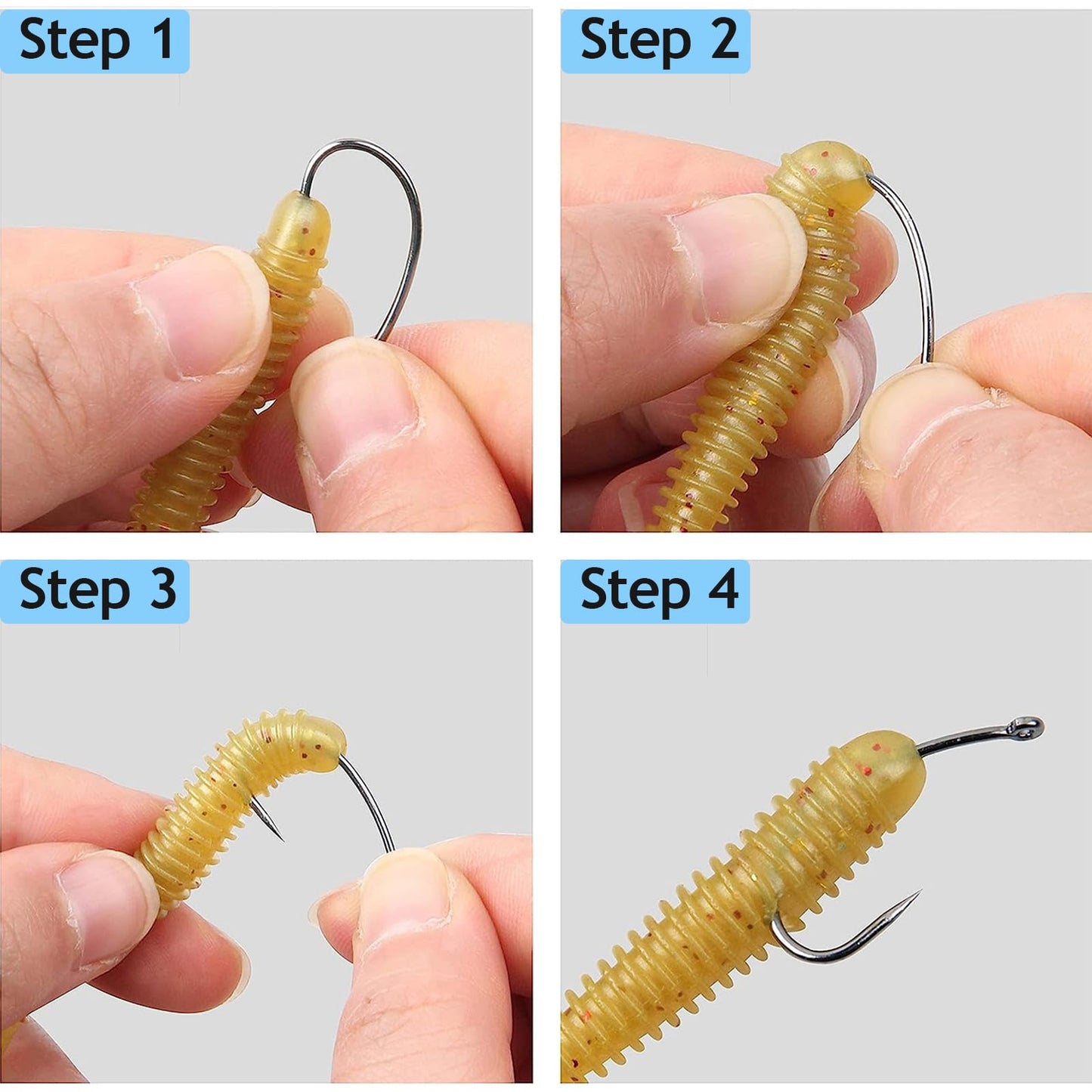200pcs Barbless Fishing Hooks Kit Carp Fishing Fly Tying Hooks Circle Curve Shank Barbless Live Bait Carp Hair Rig Trout Freshwater Saltwater