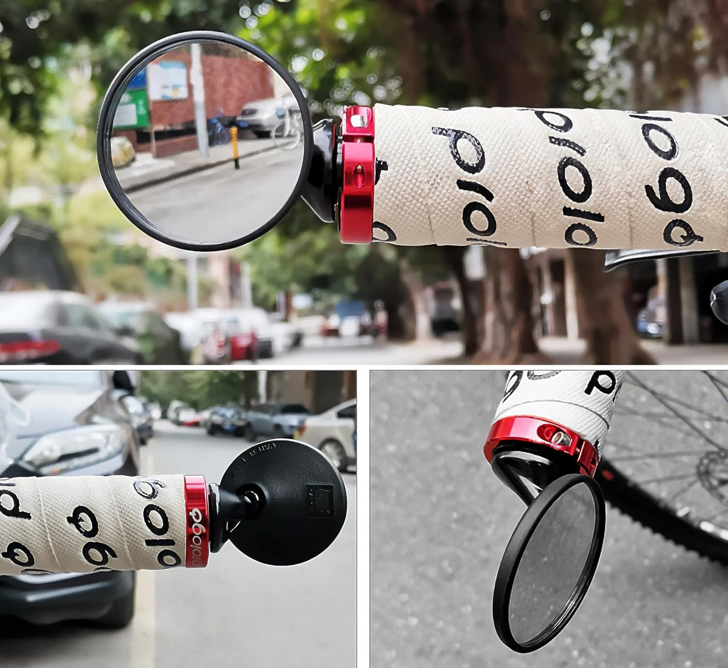 CATEYE BM-45 Bar End Mirror – Ultra Compact Mirror for Road, MTB and Gravel Bikes, Durable Aluminum with Scratch-Resistant Glass, Visibility and Safety for Cyclists