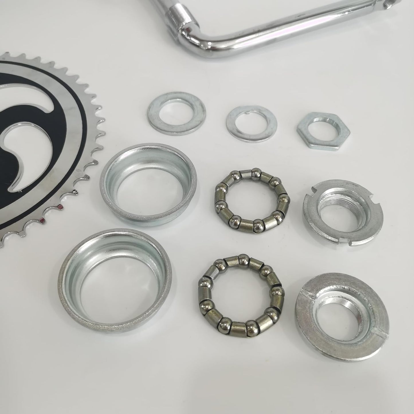 2”Cup Wide Pedal Crank Kit, One-Piece Crank, for 2- Stroke Motor,Gas Motorized Bicycle 48cc/66cc/80cc