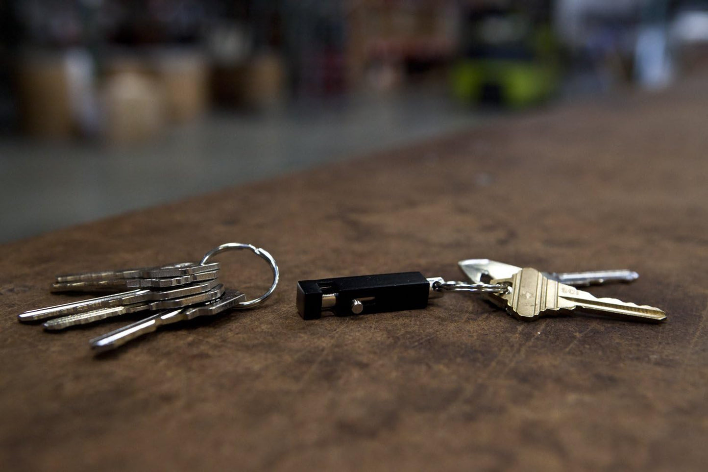 KEY-BAK Quick Release Side Slide, Pull Apart Key Chain Accessory with 2 Split Rings