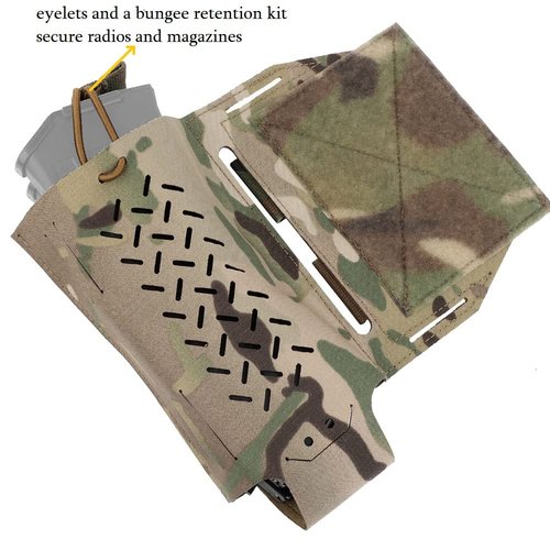 Tactical Expander Wing Pouch Set,Military Radio Holder 5.56 Mag Pouch Hunting Vest Accessories Chest Rig Side Bag