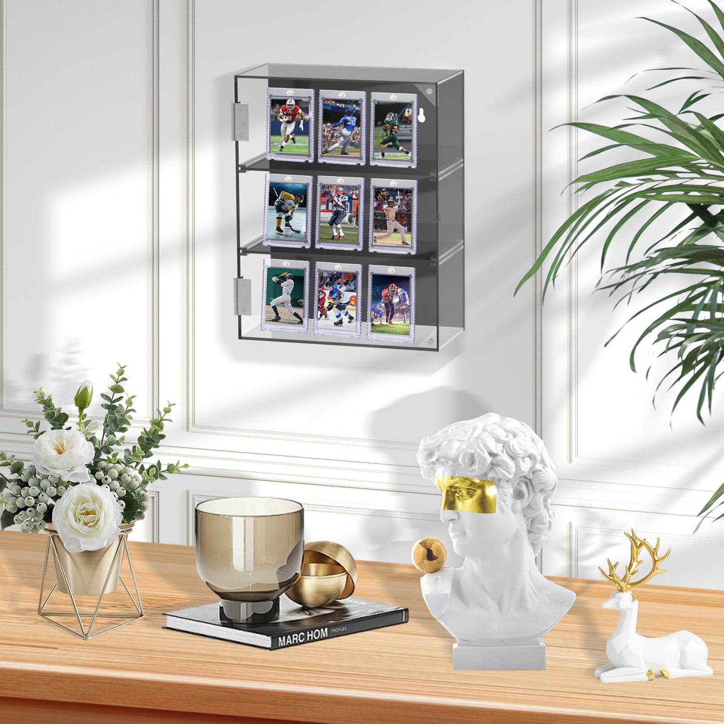 20ct Magnetic Card Holder, 35pt One Card Touch Holder for Trading Cards,Baseball Card Protectors Hard Plastic, Display Case for Collectible Cards Sport Cards Game Cards Top Loads for Cards Sleeves