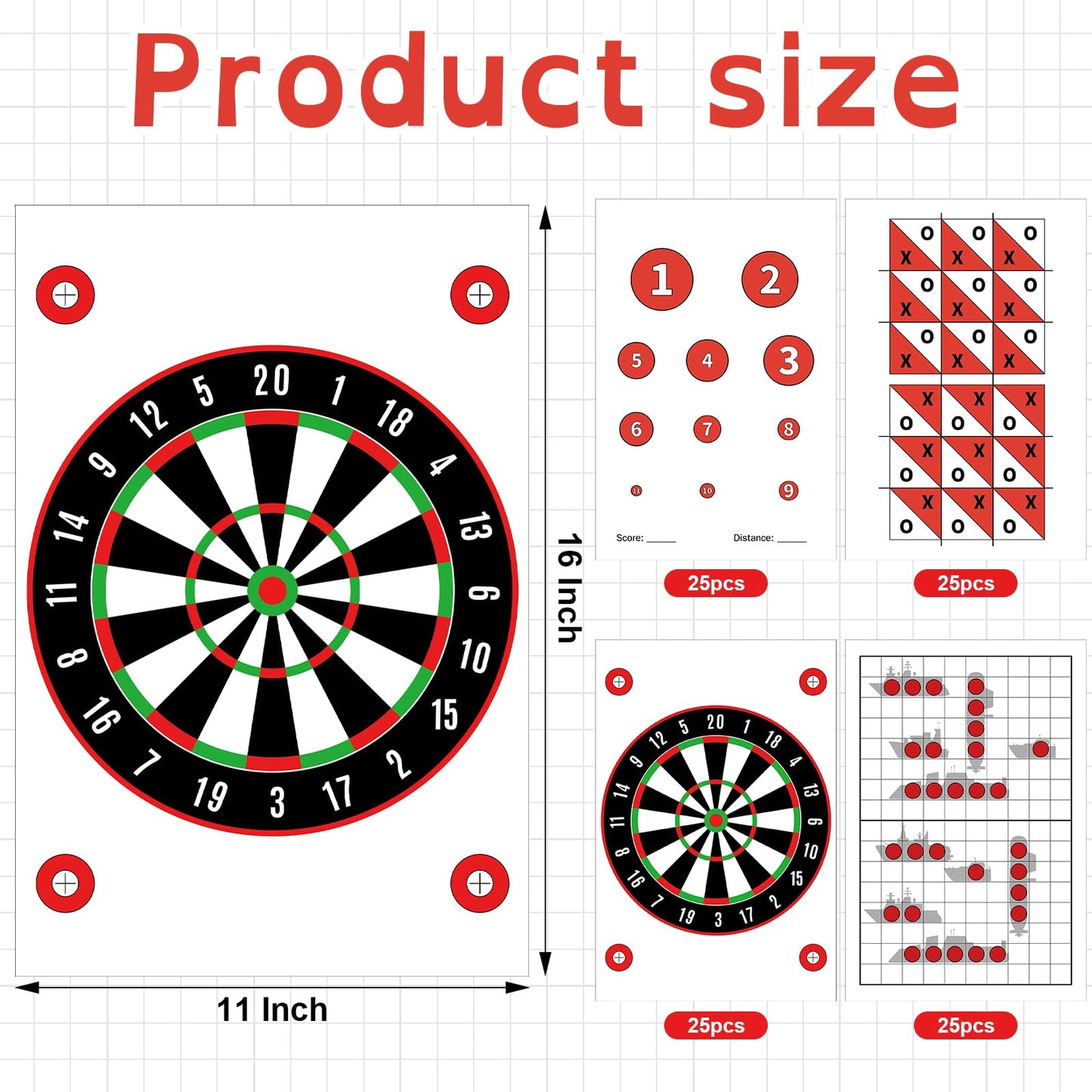 Feifeiya 100 Pack Paper Targets for Shooting Gun and Rifle Game Battle Highly Visible Instant Splattering Targets for Shooting Range or Outdoor Practice