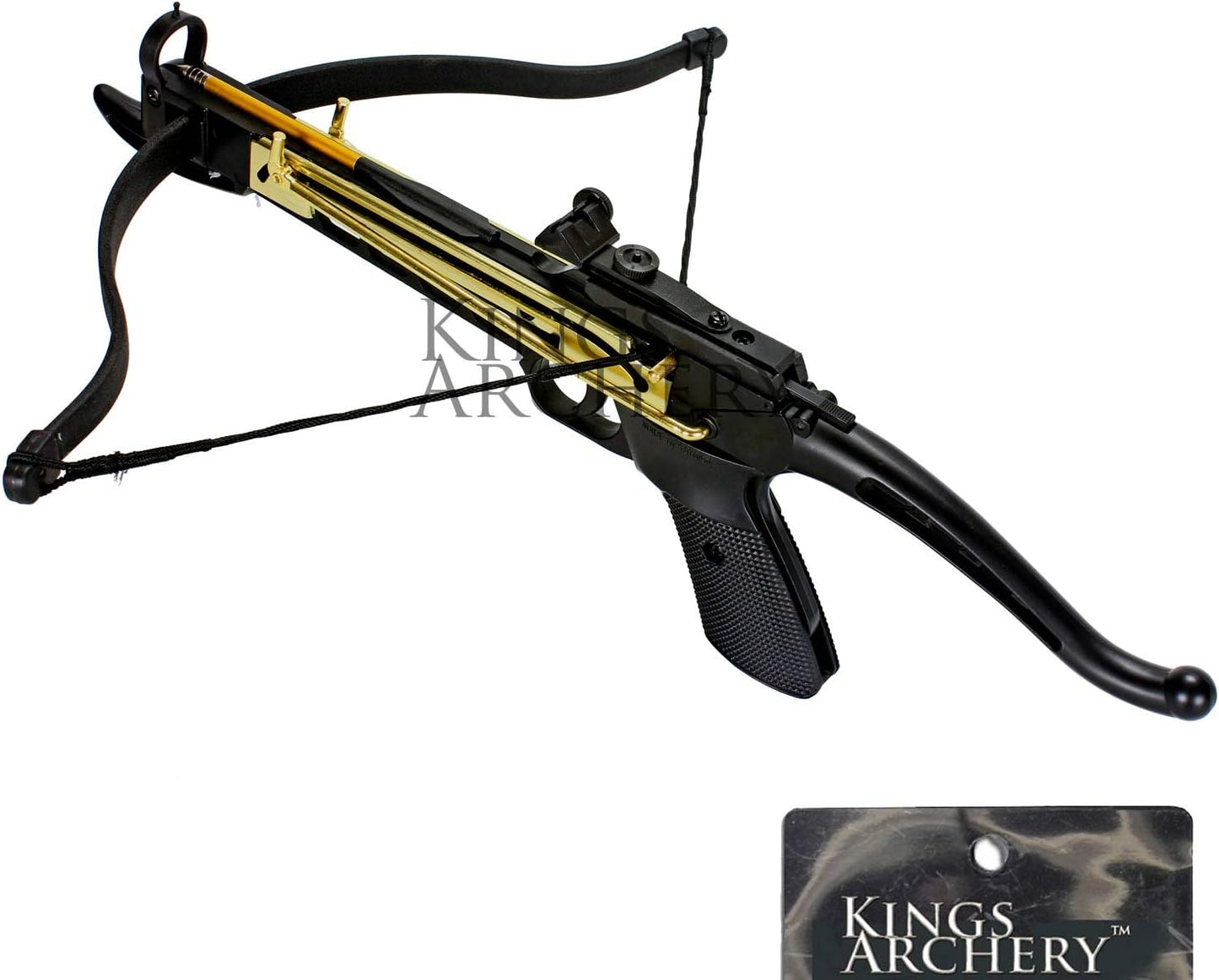 Self-Cocking Crossbow Bundle with Adjustable Sights, Spare Crossbow String and Caps, 27 Aluminim Arrow Bolt Set