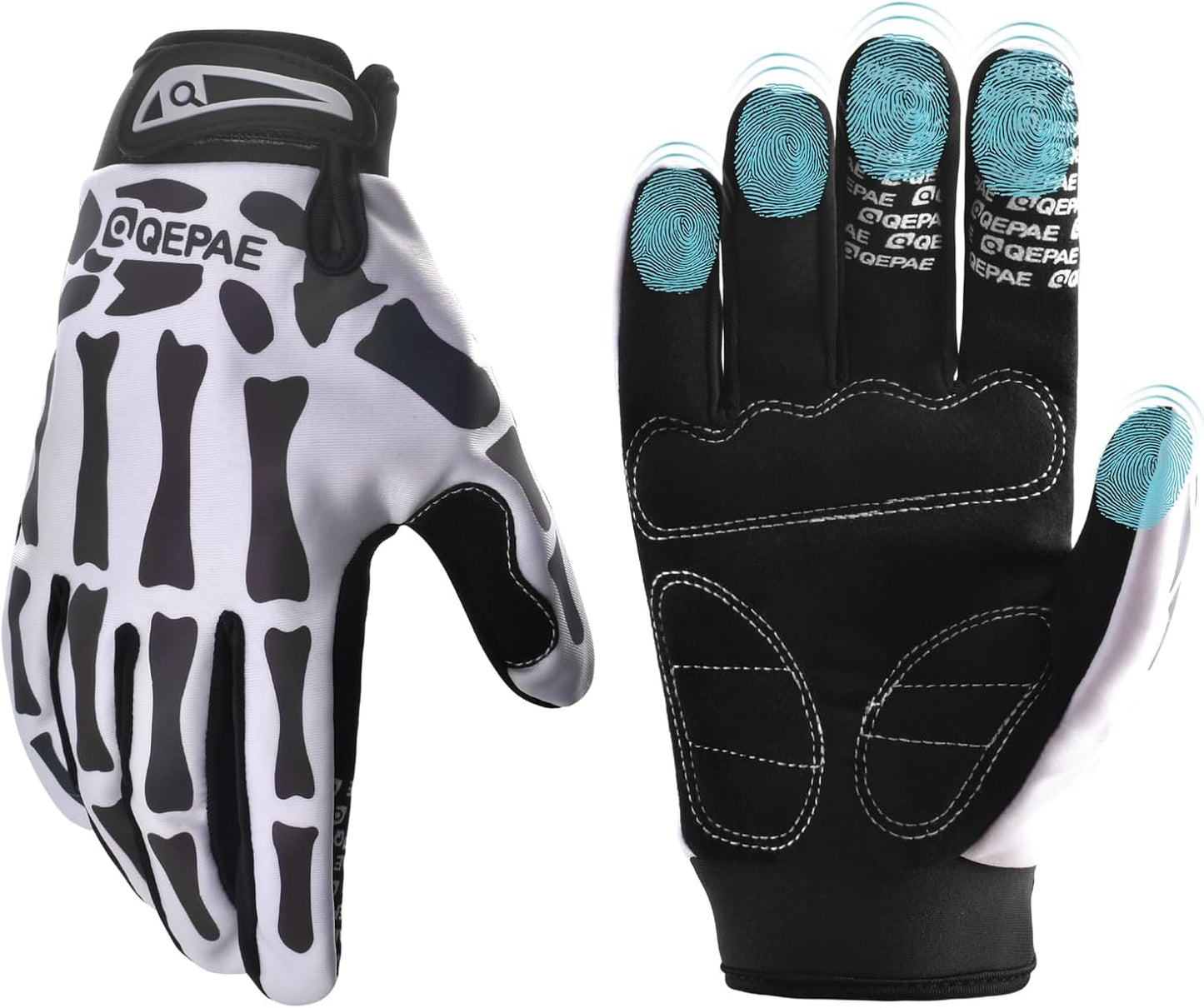 Skeleton Cycling Gloves | Breathable Shock-Absorbing Gloves for Men, Women & Kids