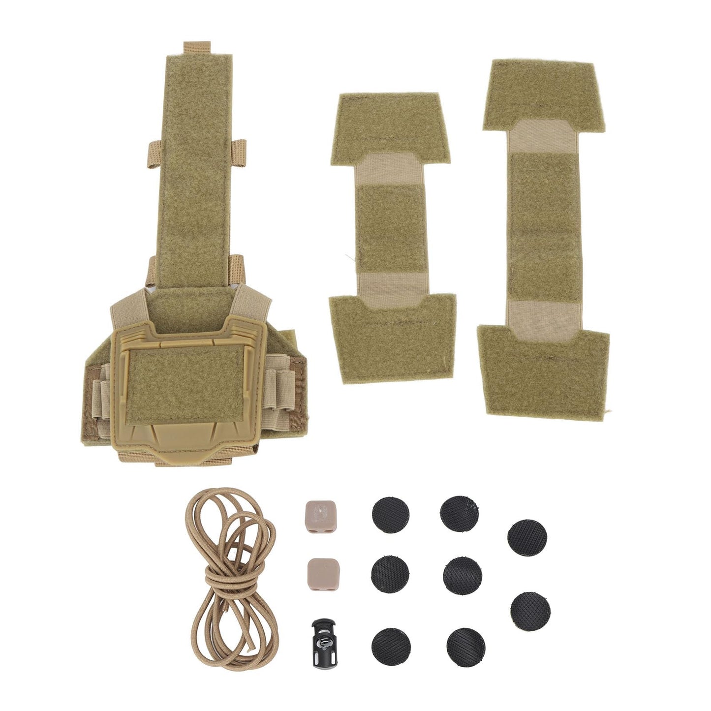 Jauarta Helmet Battery Pouch Counterweight Pouch Nylon Universal Helmet Battery Pack Balance Weight Bag with Hook and Loop for Shooting Hiking Camping