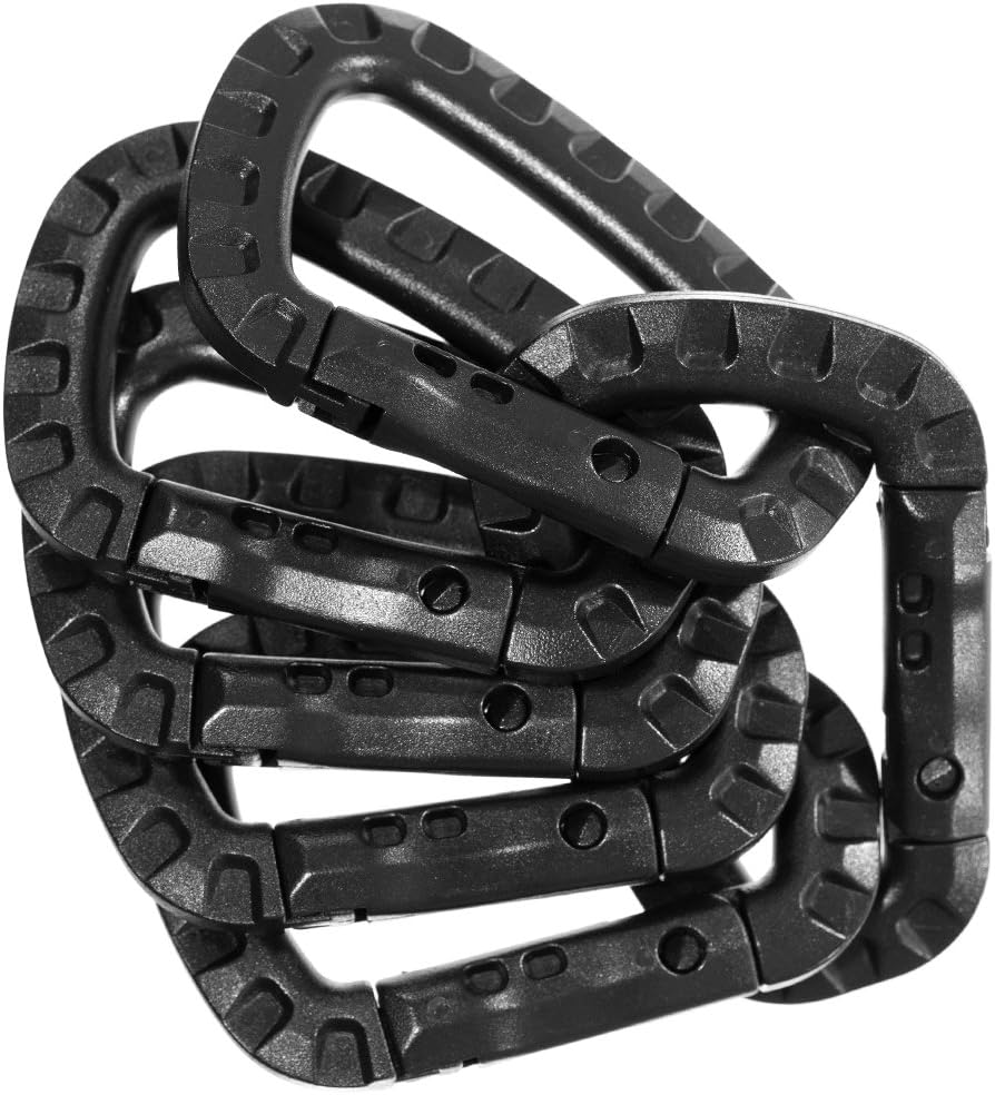 West Coast Paracord Tactical Carabiner Keychain – Hard Polymer, Lightweight Utility Hook