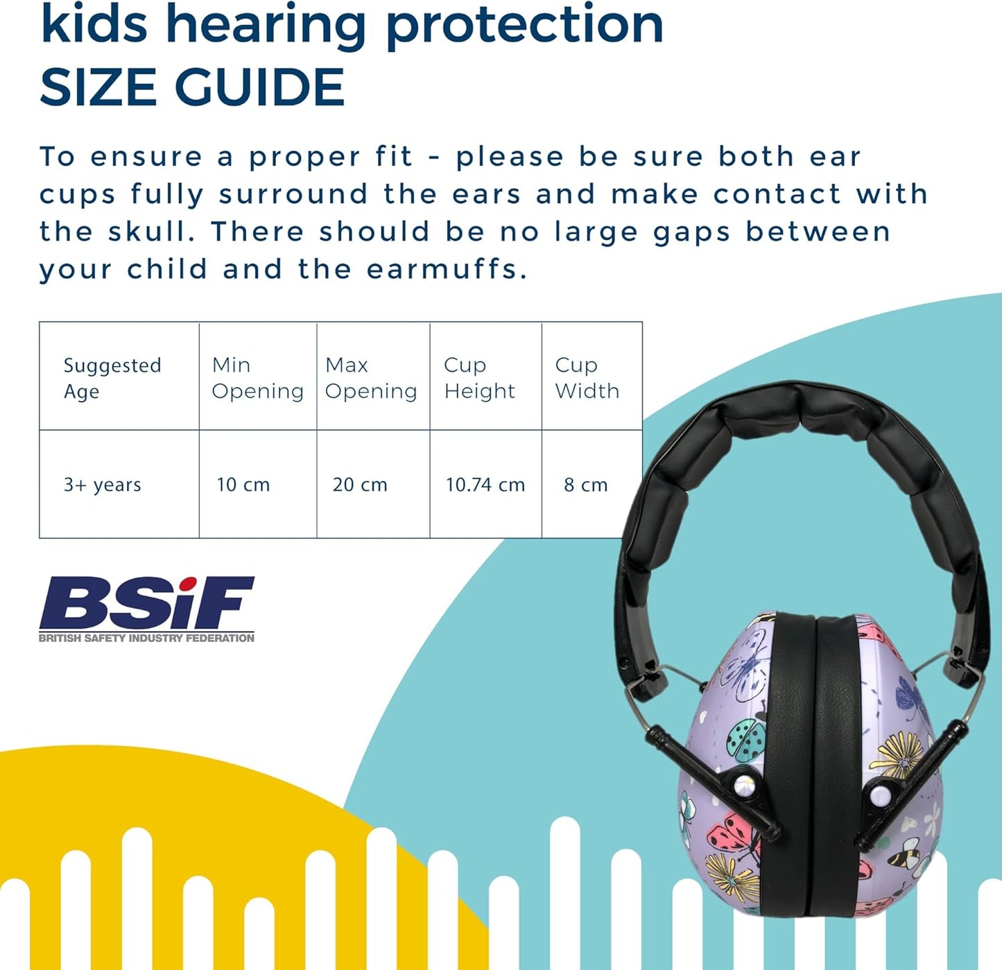Baby Banz Earmuffs Kids Hearing Protection - 2+ Years - Noise Reduction Rating - Soft & Comfortable - Kids Ear Protection