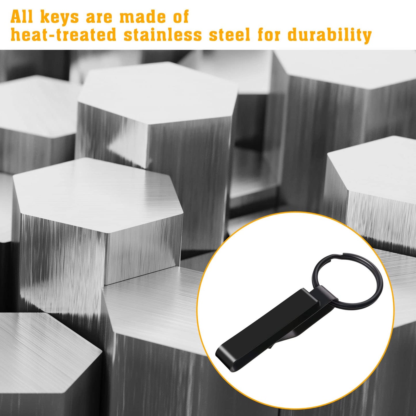 JOTOVO 2 PACK Tactical Stealth Black Extreme Duty Key Ring Holder Special for Police, Law Enforcement and Fire Agencies, Belt Key Clip with Detachable Keyring, Fit for Belt 2.25-Inch Max