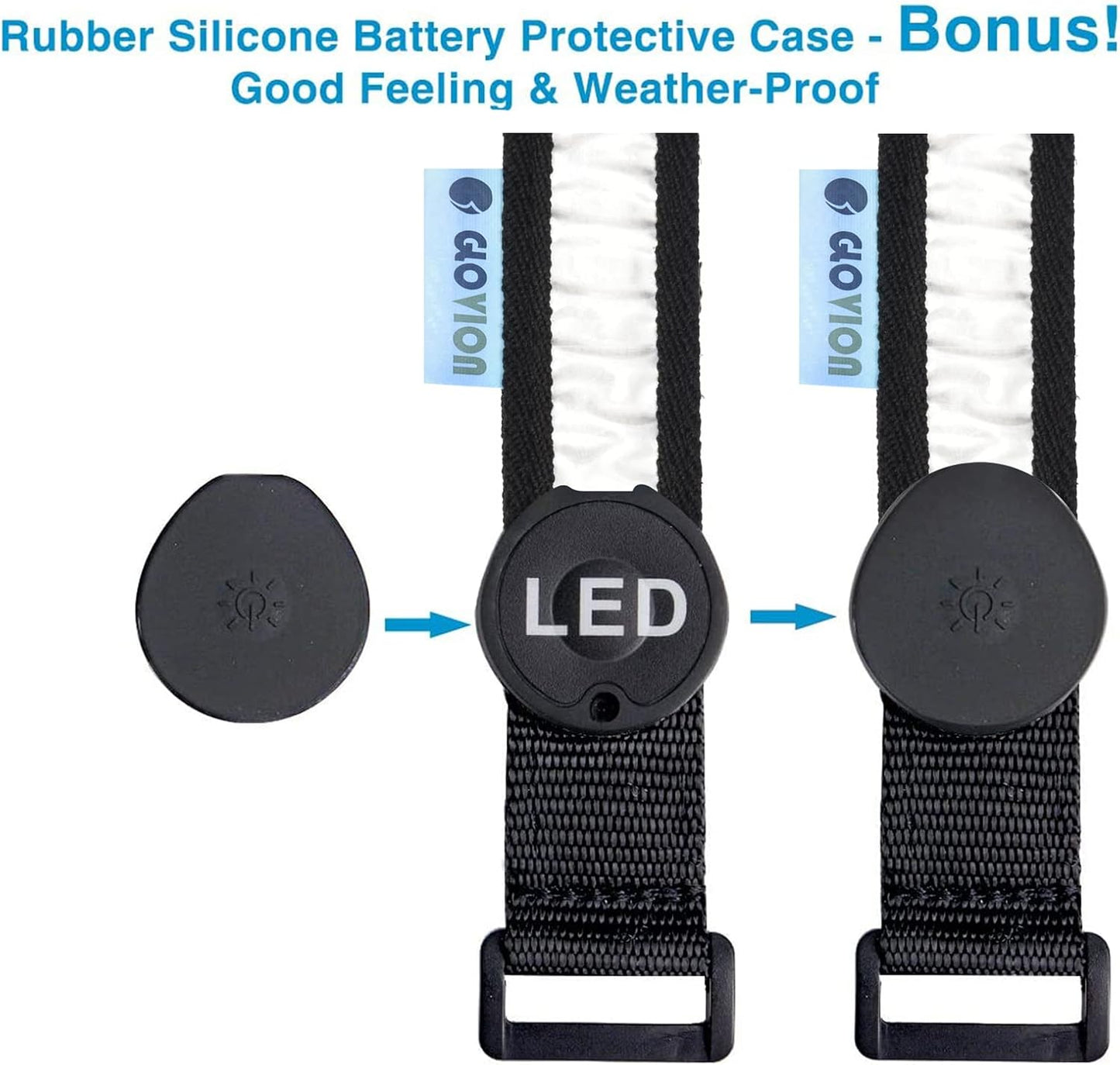Glovion Reflective Running Gear LED Armband Rechargeable