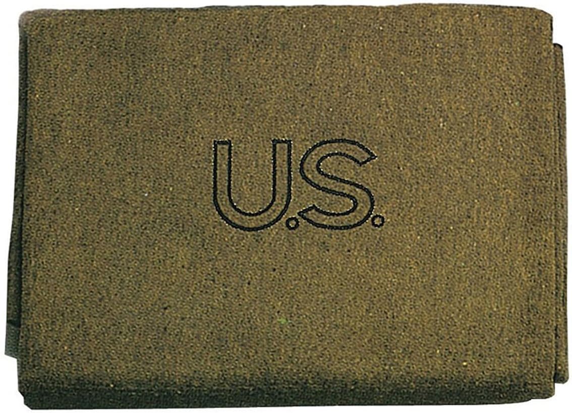 Rothco U.S. Stamped 70% Wool Blanket - Olive Drab