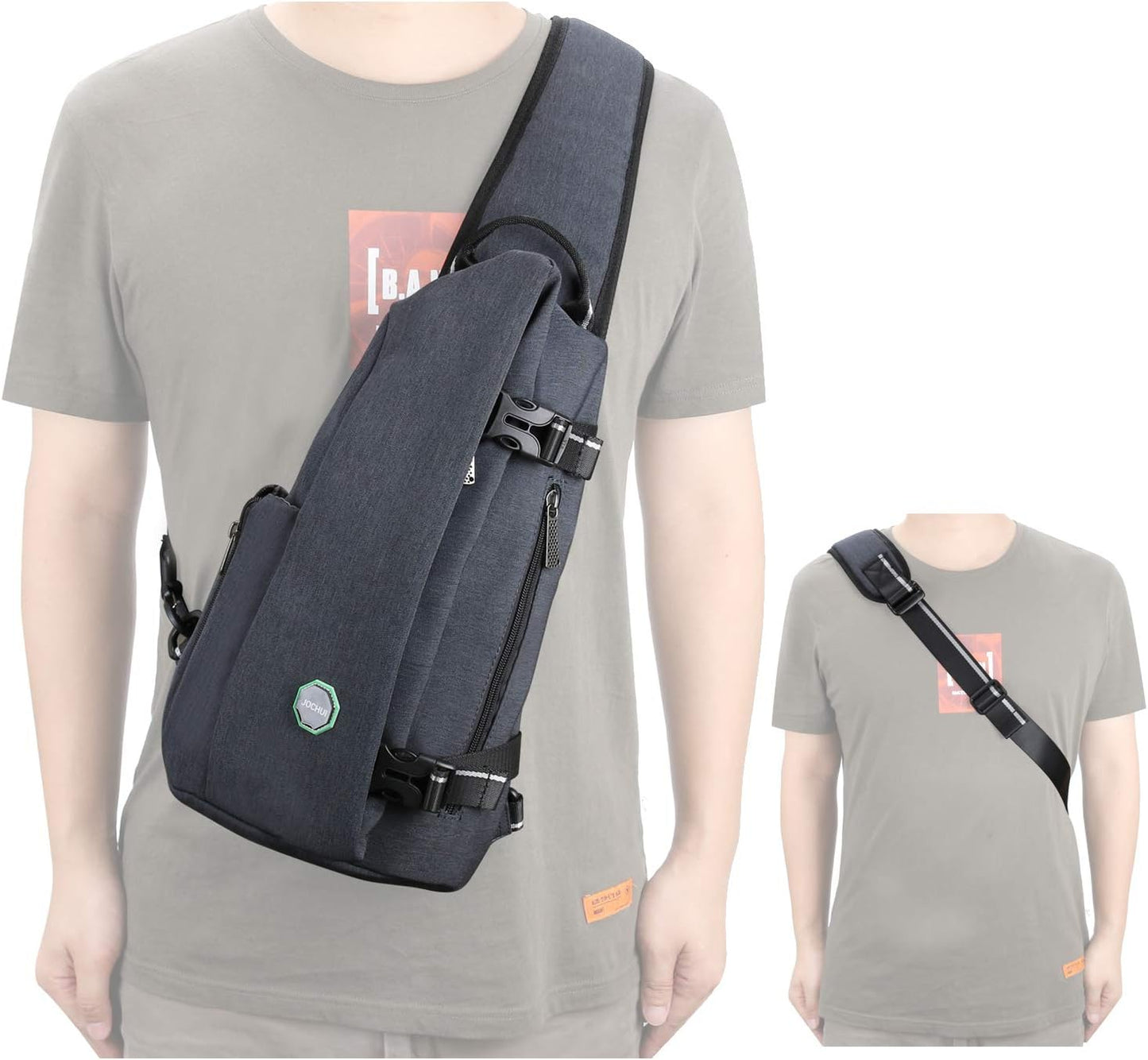 Sling Bag Small Backpack Crossbody Shoulder Bag Sling Pack