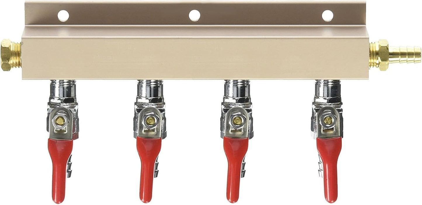 Bev Rite Air Distributor 5/16", CO2 Manifold - 3 way