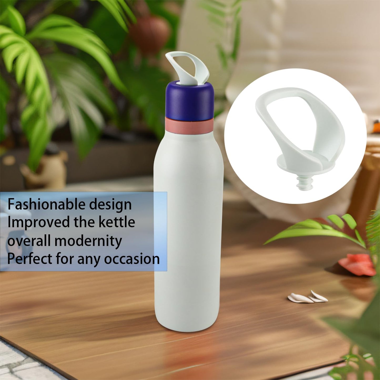 Generic 2 pcs Water Bottle Handle for Owala FreeSip Twist, 24 oz, Sports, Travel, Daily Use, Polycarbonate, 2 Count