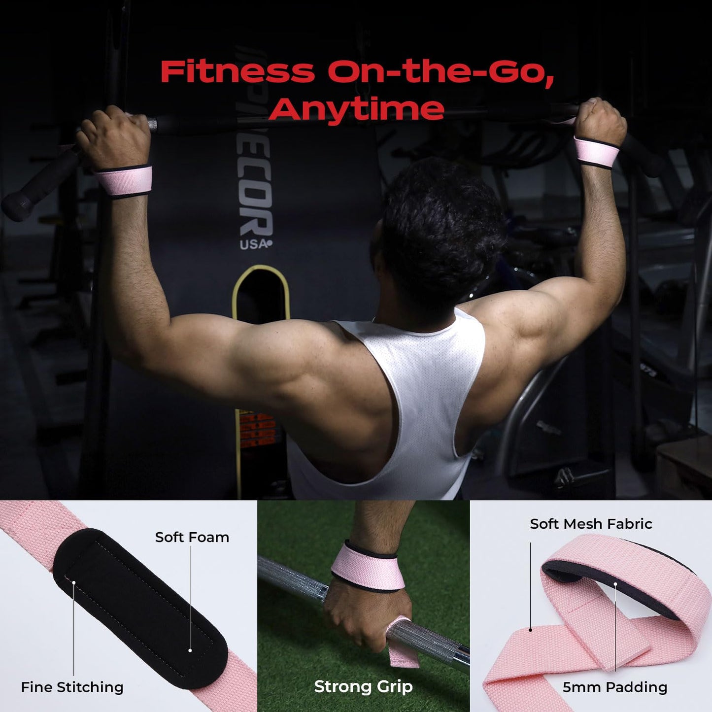 11 Pcs Barbell Pad Set, Gym Accessories Barbell Squat Pad for Hip Thrusts, Lunges,Leg Day,2 Gym Ankle Safety Straps,3 Resistance Bands & 2 Lifting Straps,Barbell Pad with Carry Bag, Towel & Guide Book