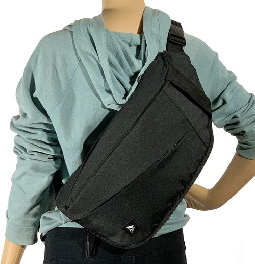 Everest Daily Sling Bag, Black/Gray, One Size