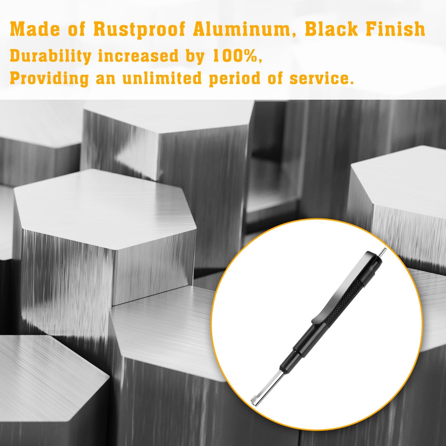 JOTOVO Stainless Steel Universal Standard Police Hand Cuff Key, Pocket Cuff Key with Clip 4" Long for All Standard Series Hand Cuffs, Black- 2PCS