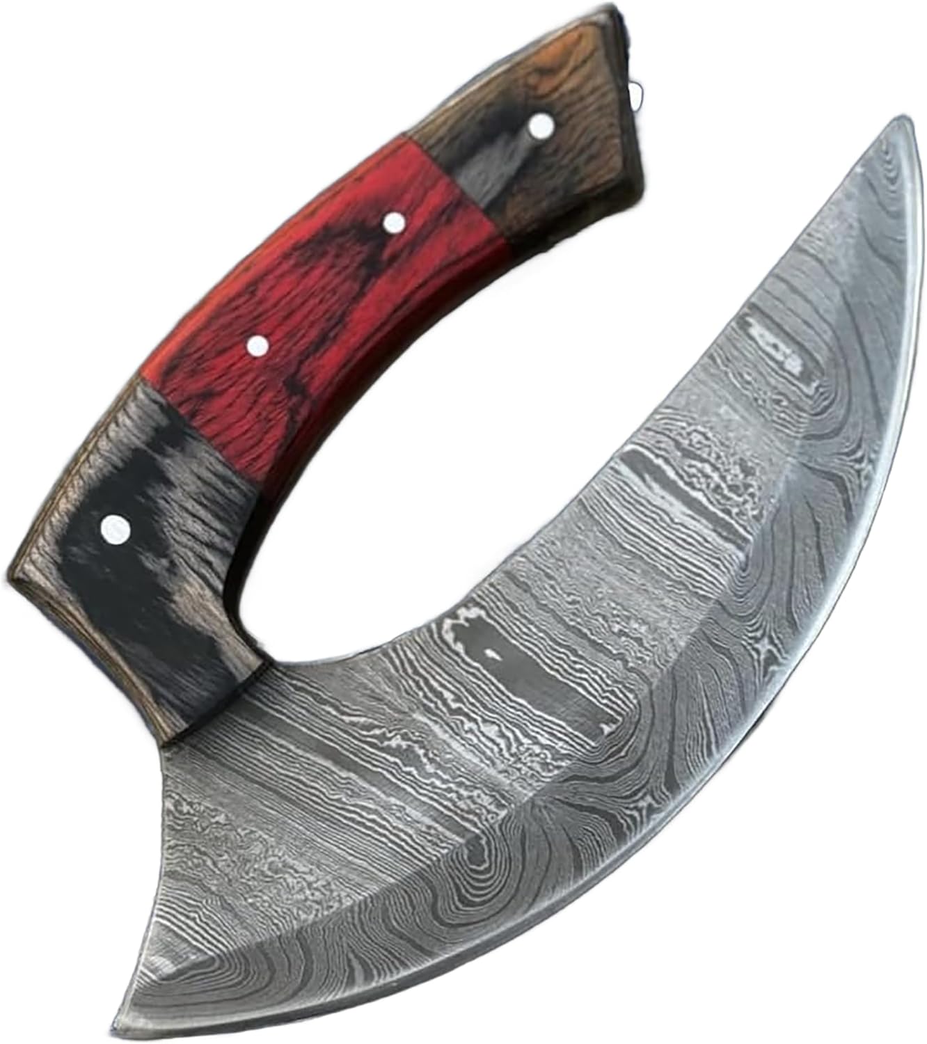 TTC-111 Custom Handmade Ulu kitchen Knife -Wood Handle (TTC-111)