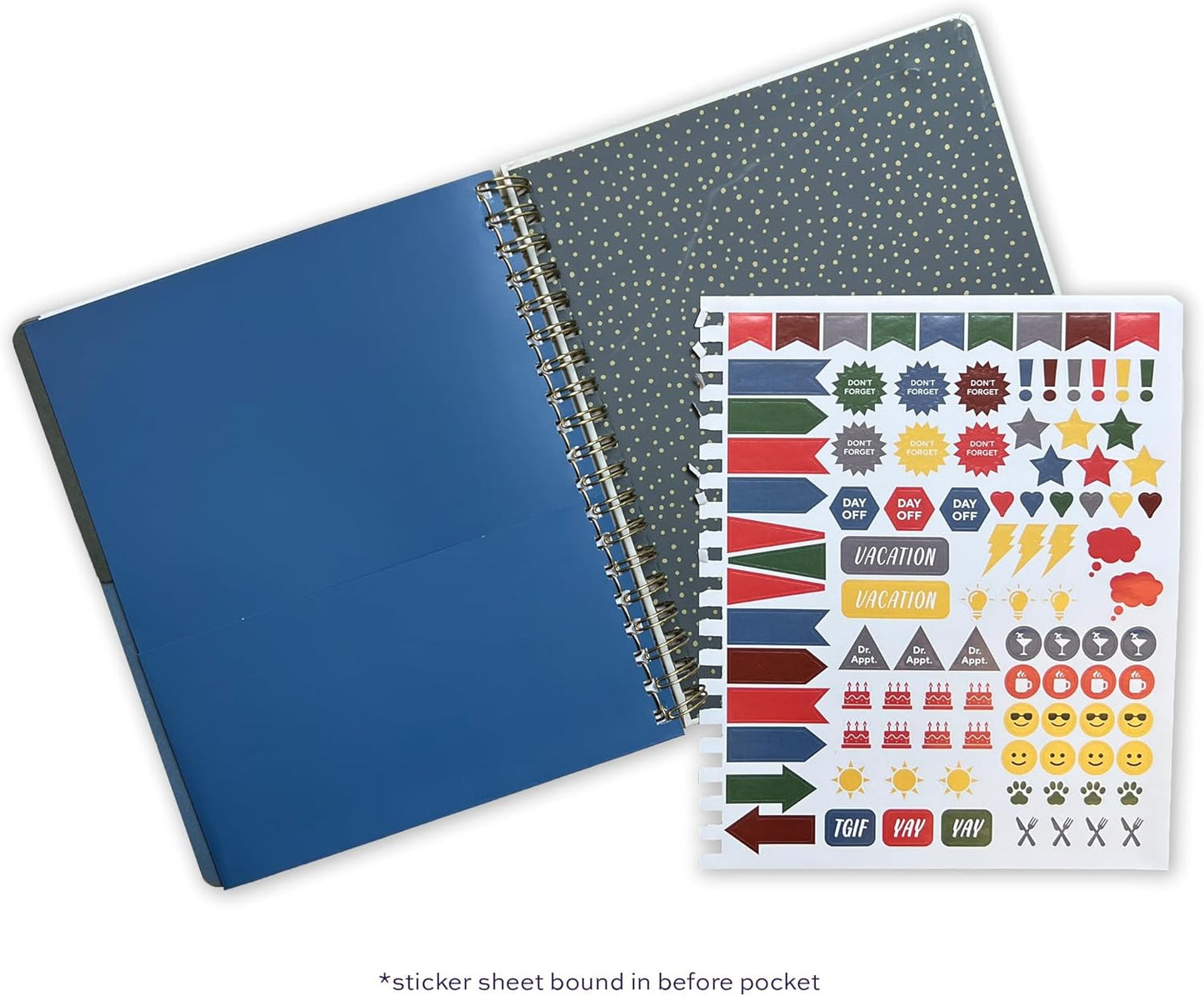 High Note Hardcover Academic Planner 2025-2026, Garden Bee, 9" x 10" 272 Pages, Daily Weekly Monthly Planner 2025-2026 August to December, Back to School Calendar Book for Teachers and Students