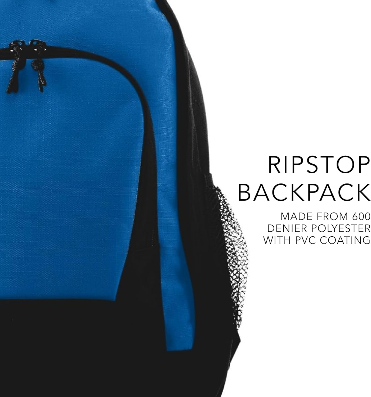 Augusta Sportswear Ripstop Backpack, One Size, Black/Black