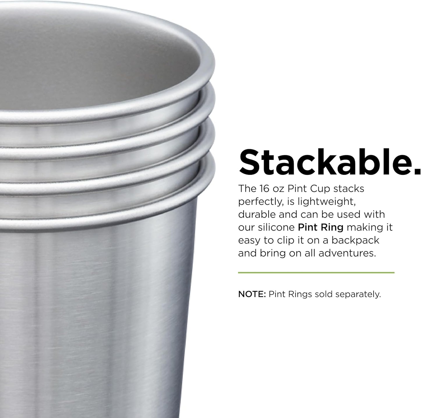 Klean Kanteen 16-Ounce Stainless Steel Pint Cup (1 unit)
