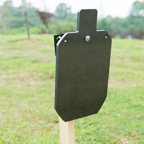 FULLBOW Steel Targets for Shooting, AR500 Metal Gong Target 3/8 inch Thick, High Caliber Torso Silhouette Metal Target for Precision Shooting