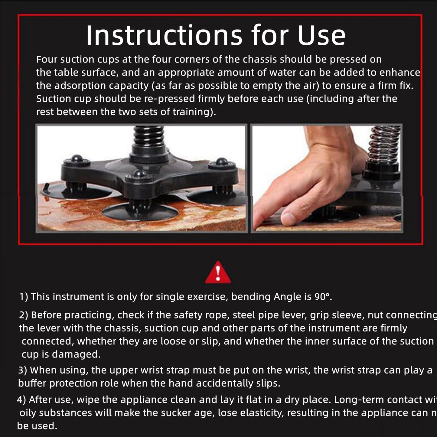 YoeDirect Arm Wrestling Training Equipment 45~50lbs Forearm Trainer Grips Wrist Exerciser Muscle Developer Strength Home Fitness for Professional & non-professional