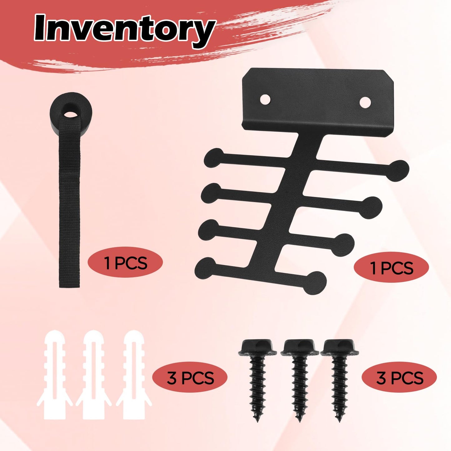 Jurtmy Resistance Rack Band Storage Hanger Gym Equipment Organizer, Multi Purpose Gym Equipment Storage Rack for Home, Chains,Weight Lifting Bands,Gym Accessories