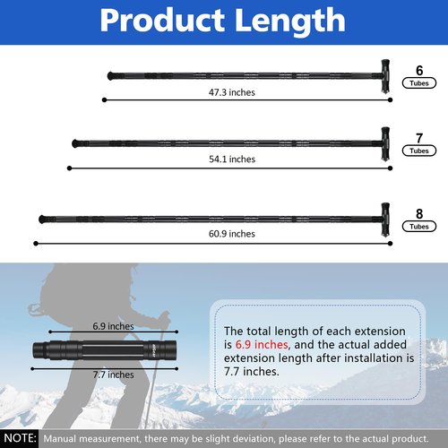 aiGear Hiking Walking Stick 13 in 1 Tactical Walking Staff with 3 Survival Tool Adjustable Outdoor Trekking Poles for Survival Camping Hiking