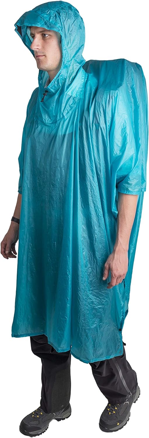 Sea to Summit Ultra-SIL Nano Tarp Poncho 4-in-1 Raincoat, Pack Cover, Groundsheet, and Shelter