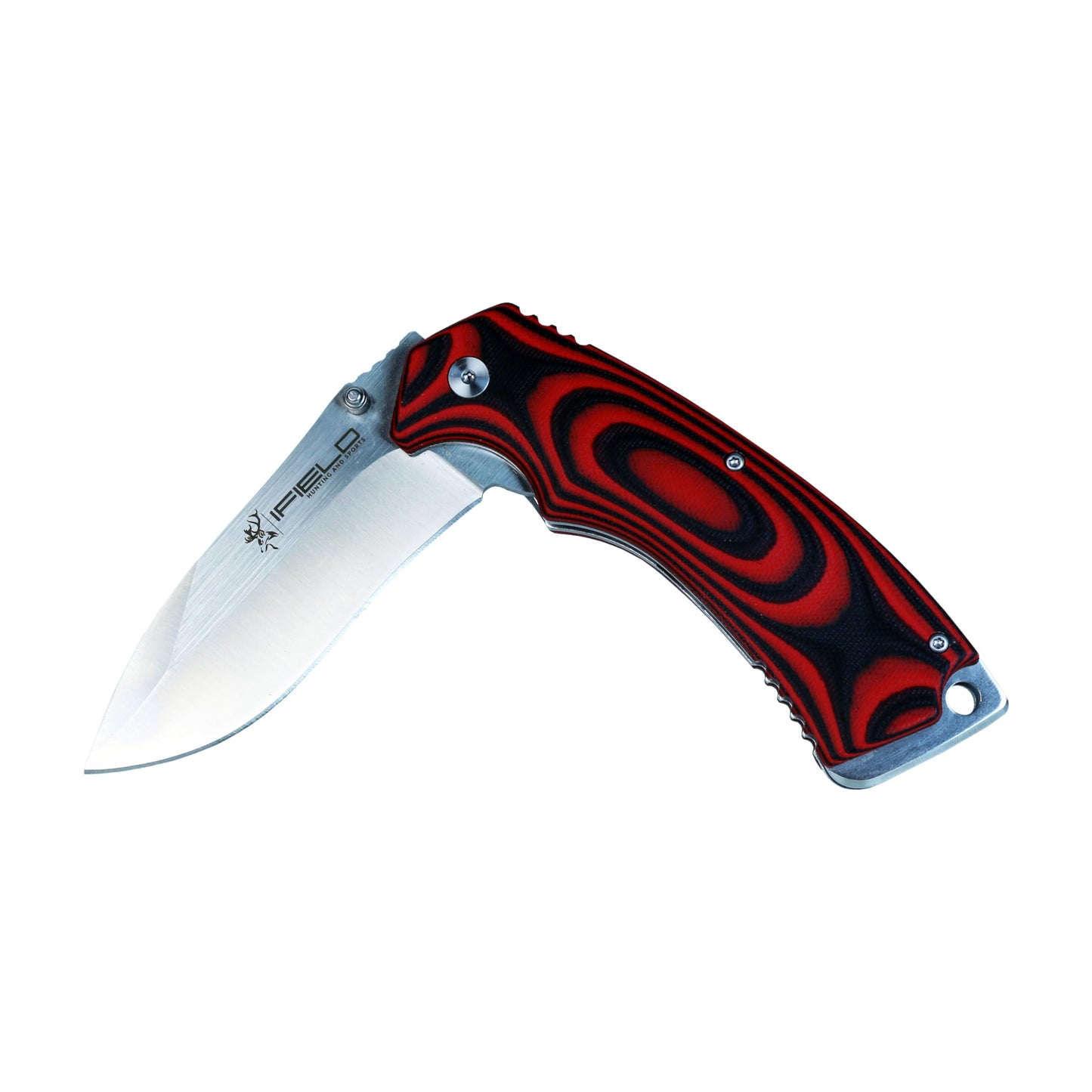 iFIELD EL29090 Knife with G10 Handle and 7cr17mon Steel Blade, 54-57 HRC Hardness, Camping Tool for Fishing Hunting Sport Activity