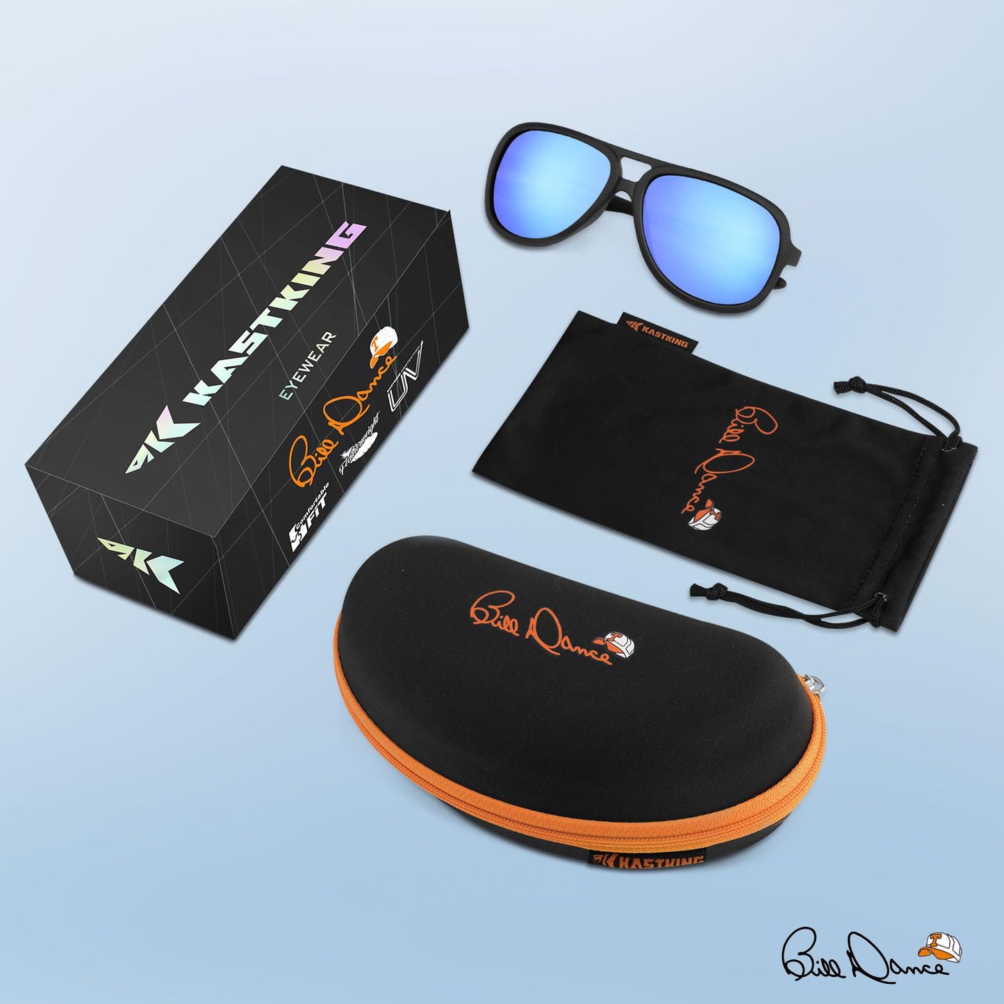 KastKing Bill Dance Polarized Sport Fishing Sunglasses for Men and Women, Ideal for Driving Cycling and Running,UV Protection