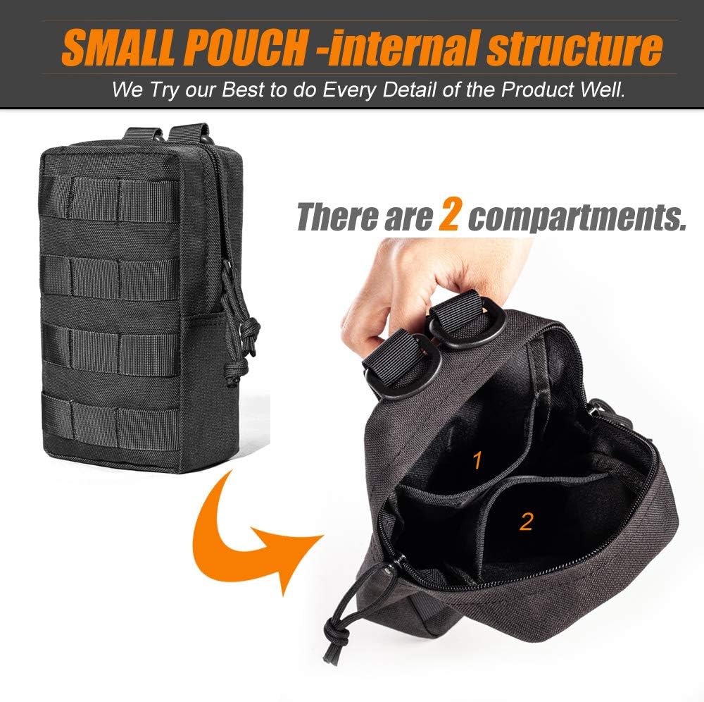 Upgraded Tactical Water Bottle Holder | Molle Pouch for Travel & Hydration