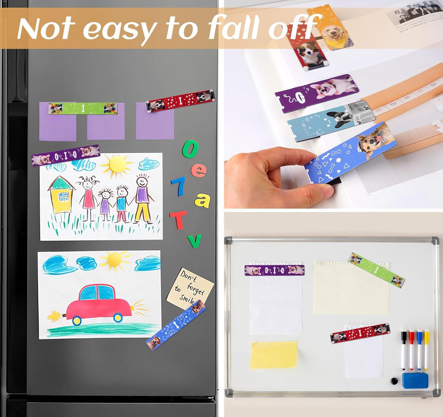 Magnetic Bookmarks 14Pcs Book Mark 3.1’‘ Page Magnetic Markers with Magnet Book Markers Page Clip for Students Teachers School Home Office Reading Supplies