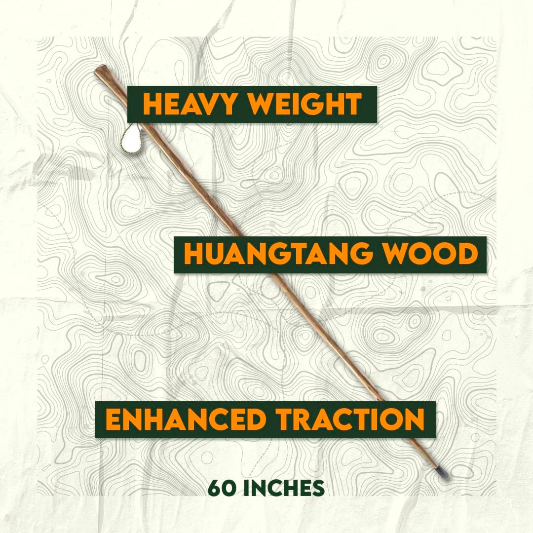 SE Survivor Series Black 12' Paracord Hiking/Walking Stick with 440 lb Pull Capacity, 55" - WS636-55BK