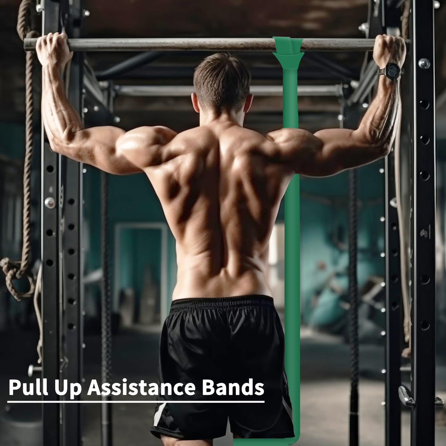 LAKXSF Pull Up Assistance Bands - Exercise Bands, Resistance Bands for Working Out, Physical Therapy, Body Stretching, and Strength Training, Pull Up Bands for Men and Women (Yellow)