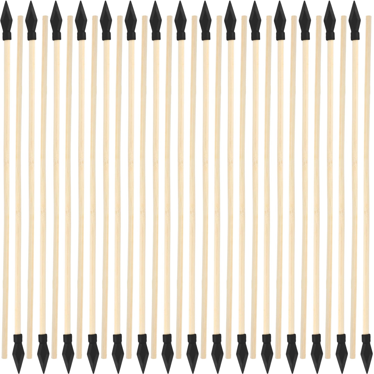 30 Pack Wooden Arrows with Soft Rubber Tips 17 Inch Wooden Toy Arrow Soft Rubber Tip Archery Bows for Beginners Archery Bows Outdoor Play