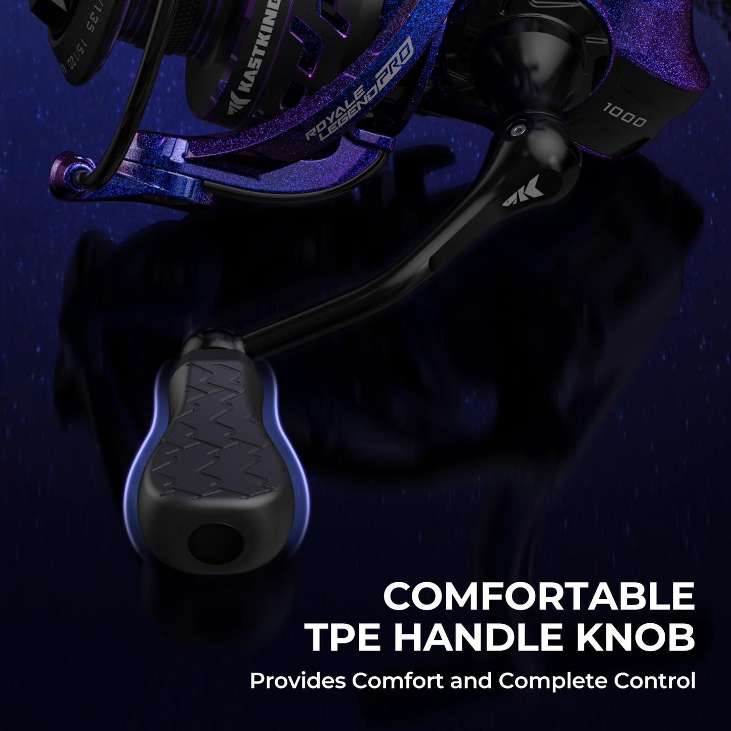 KastKing Royale Legend Pro Spinning Fishing Reel, Size 3000,Twilight