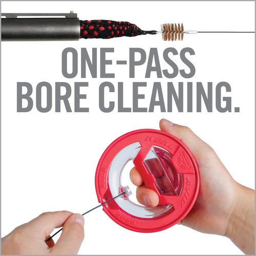 Real Avid Bore Cleaning Combo | Bore Boss 12 Gauge Cleaning Kit | Bore Cleaning Cable w/Integrated Brush & Mop + 4oz CLP Gun Cleaner | Elite Gun Cleaning Kit + Gun Oil | Shotgun Cleaning Kit 12 Gauge
