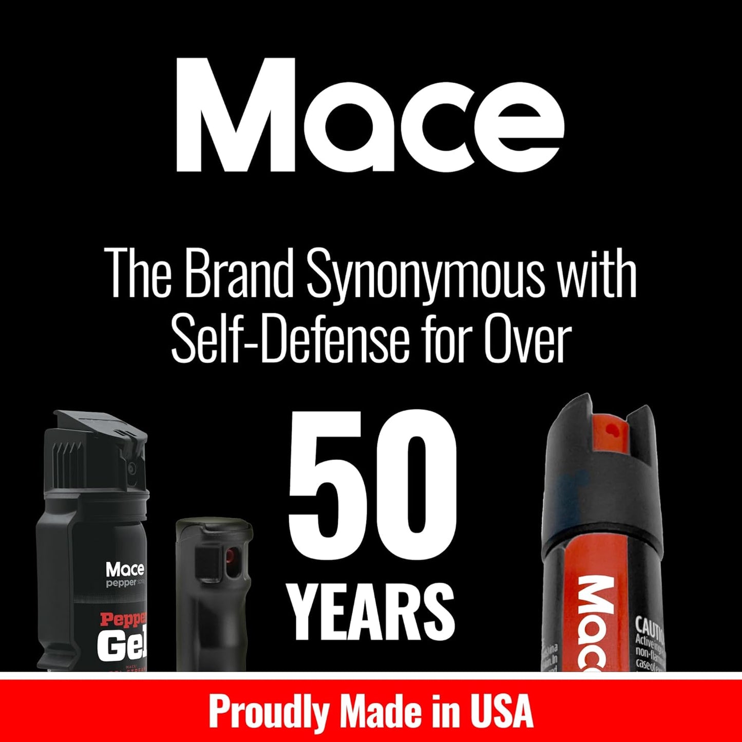 Mace Magnum 3, Magnum 4, or Magnum 9 Pepper Gel Spray, Up to 25 Feet Range, No Wind Blowback, Pepper Spray Gel for Women & Men