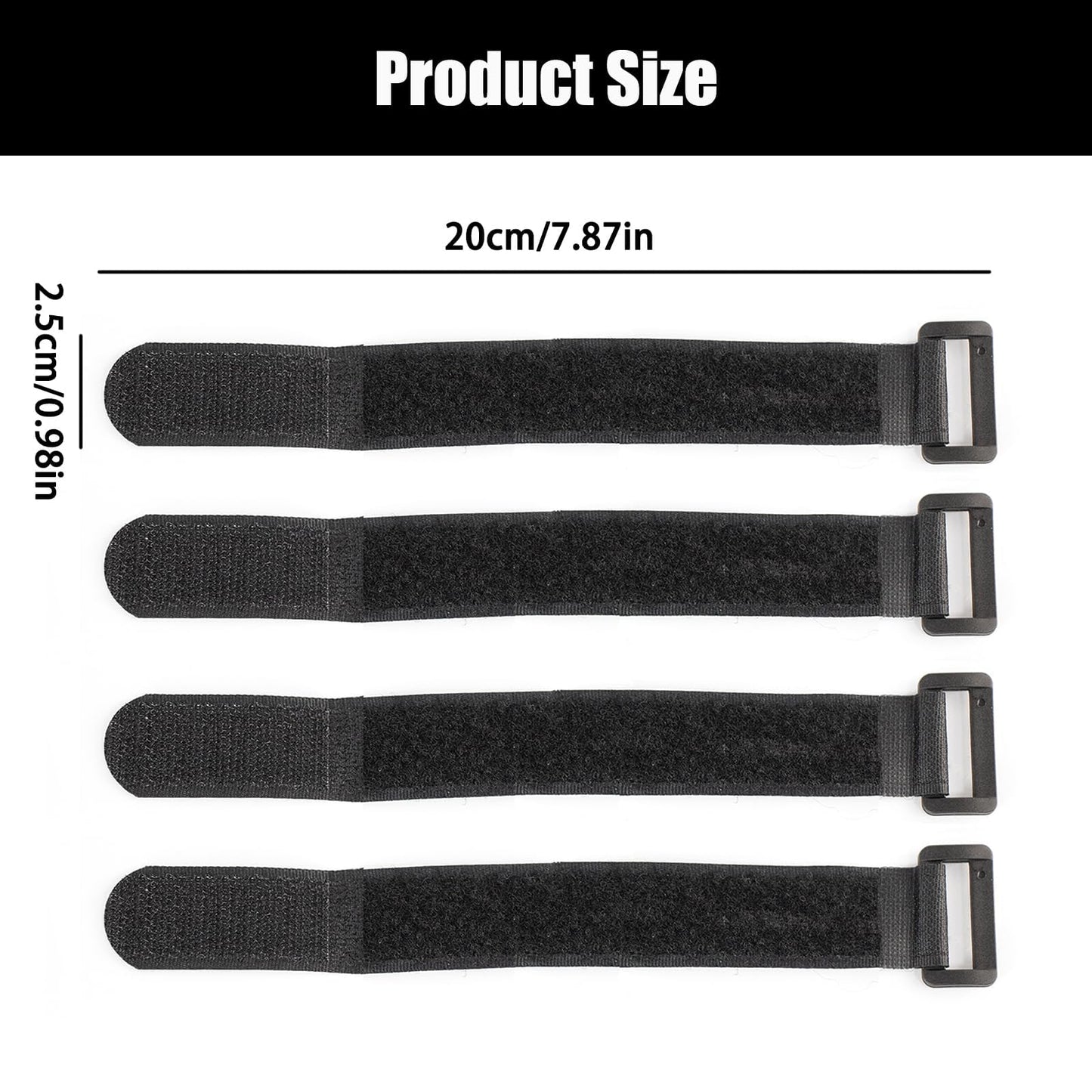 20-Pack Stretchy Straps & Tackle Ties for Fishing Rods - Elastic Rod Holder Straps for Organizing and Protecting Casting, Spinning, and Fly Rods - Angler's Accessories