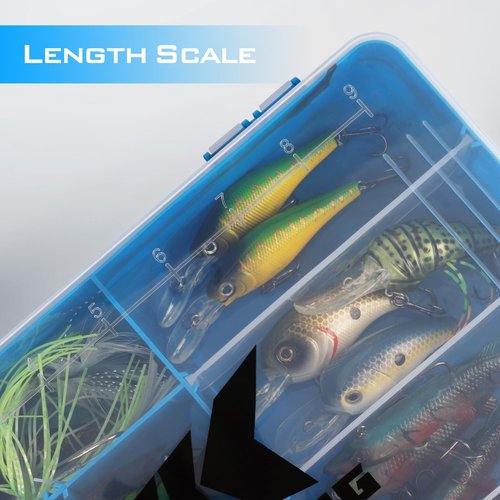 KastKing Bait Vault Camouflage Tackle Box, Plastic Tackle Trays, Fishing Tackle Box Storage Organizer with Removable Dividers, 2 Packs Lure Boxes Terminal Tackle Storage, Right Angle