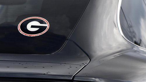 Elektroplate Officially Licensed University of Georgia Black/Red Reflective Decal | Premium 3D Doming All Weather Sticker for Car, Water Bottle, Laptop, Tablet, Window, Cooler, Phone | Made in the USA