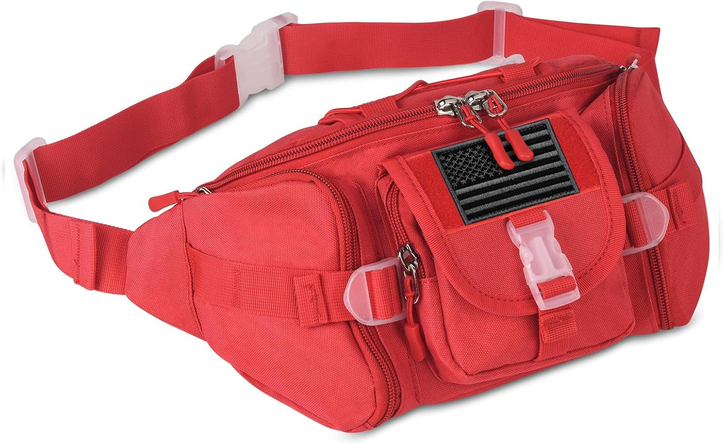 ArcEnCiel Tactical Fanny Pack for Men Waist Bag Hip Belt Outdoor Hiking Fishing Bumbag with Patch