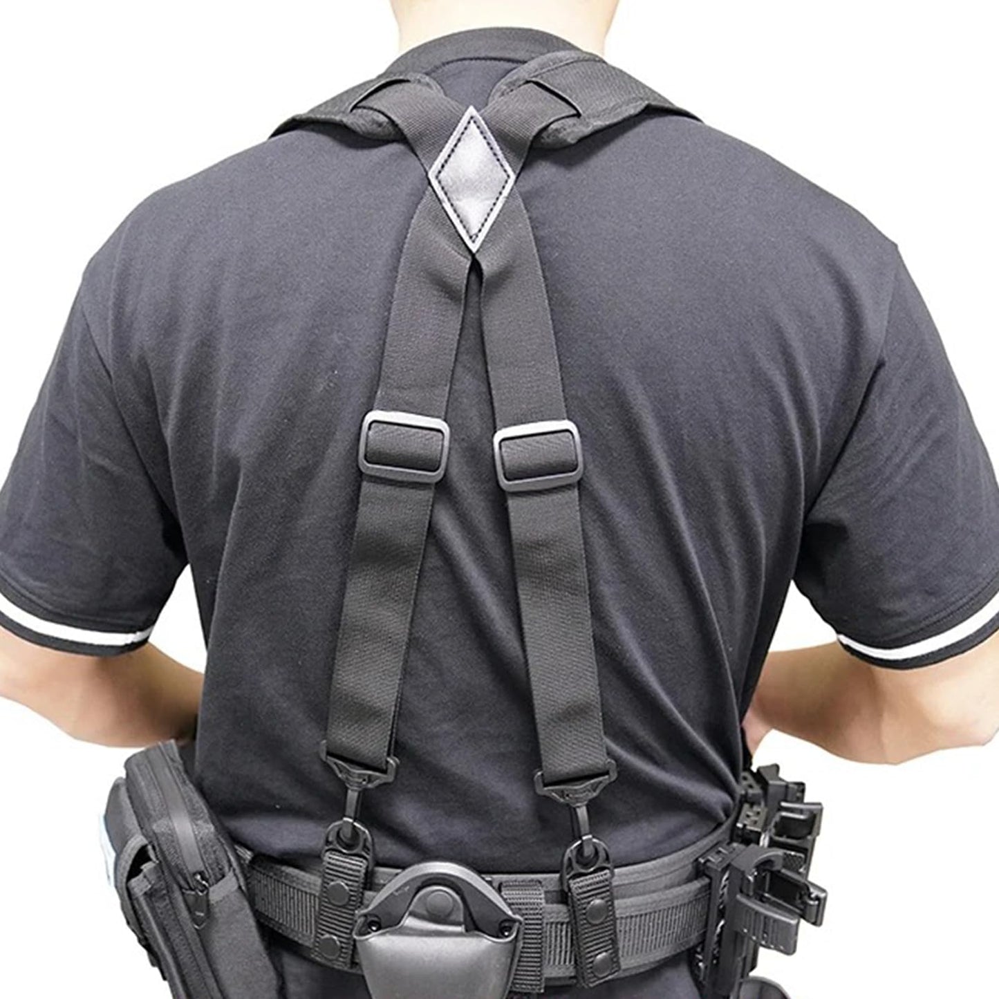 12 Pcs Duty Belt Keeper Stays Holders Nylon Double Snaps,Fit for 2"-2.25" Wide Double Snaps Duty Belt Keepers,Security Tactical Belt Loop for Police Equipment Accessories,Outdoor Sports Belt Fixing