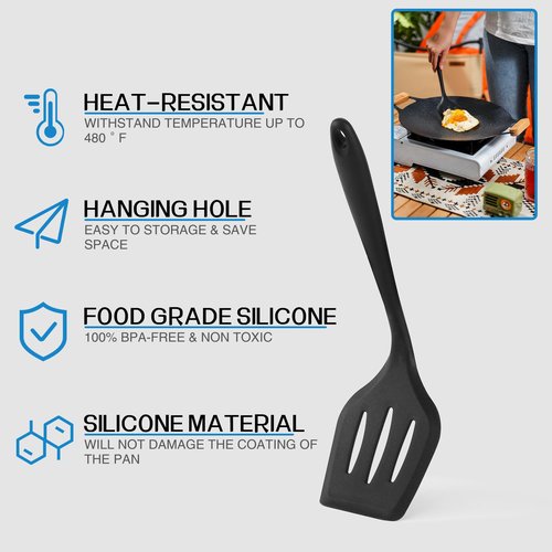 Wesqunie Camping Cookware Cooking Utensils Set - 25Pcs Camp Kitchen Essentials Kit, Portable Outdoor Camper Gear Accessories, Overland Equipment for RV Picnic Grill