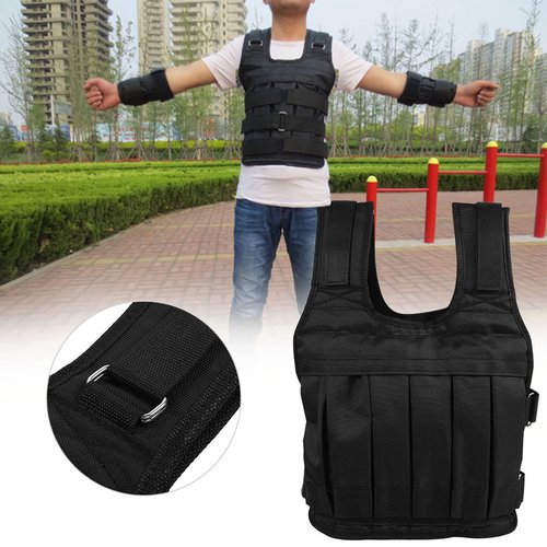 Weighted Vest, To Fit Large Weighted Vests, Oxford Cloth Heavy Duty 50KG Weighted Vest Strength Training Jacket for Workout Fitness