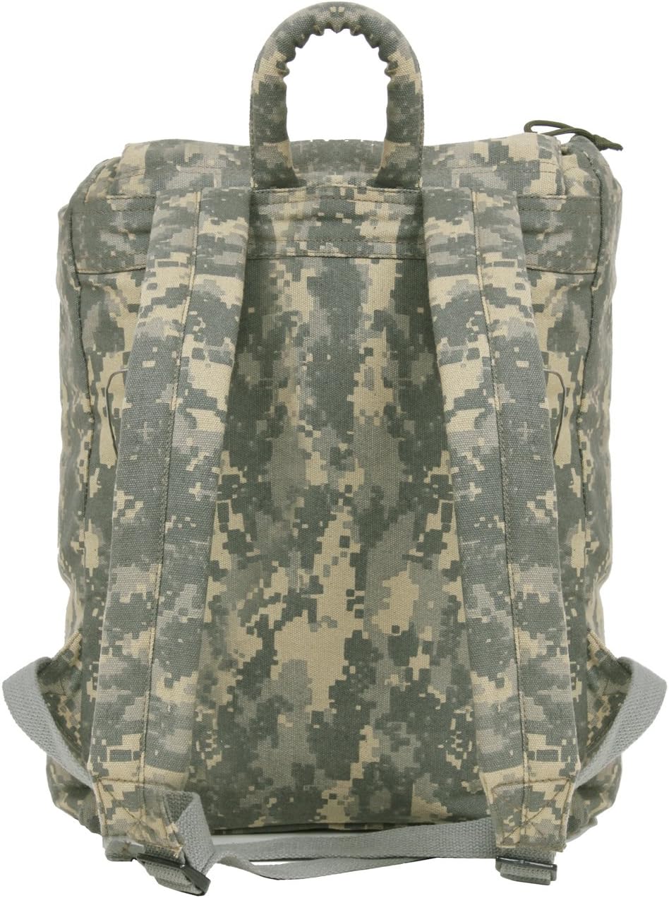 Rothco Canvas Daypack – Heavy-Duty Cotton Canvas Backpack for Hiking, Camping, Traveling, and Daily Use – 34L Capacity