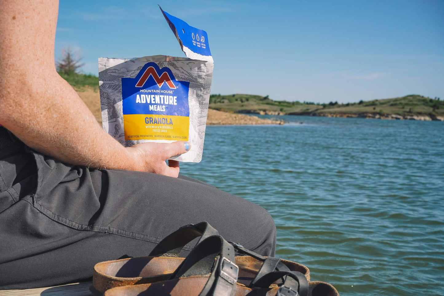 Mountain House Granola with Milk & Blueberries | Freeze Dried Backpacking & Camping Food | 2 Servings and Mountain House Beef Stew | Freeze Dried Backpacking & Camping Food | 2 Servings | Gluten-Free